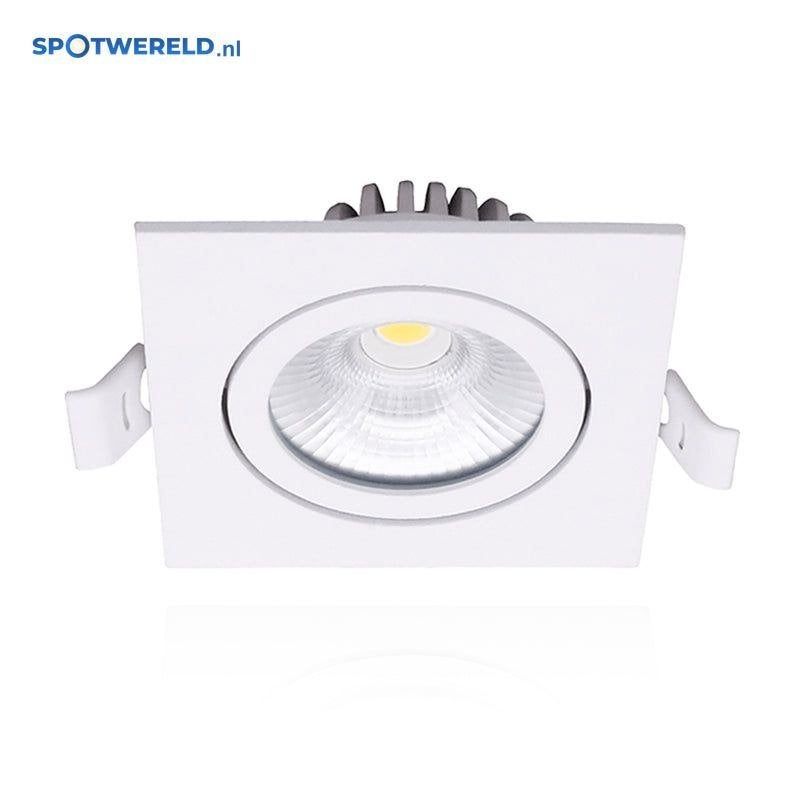 LED Inbouwspot Quaro Wit | 6W CCT dimbaar | IP65 | Ø75 mm, Verzenden, Overige merken, Nieuw, Overige fittingen
