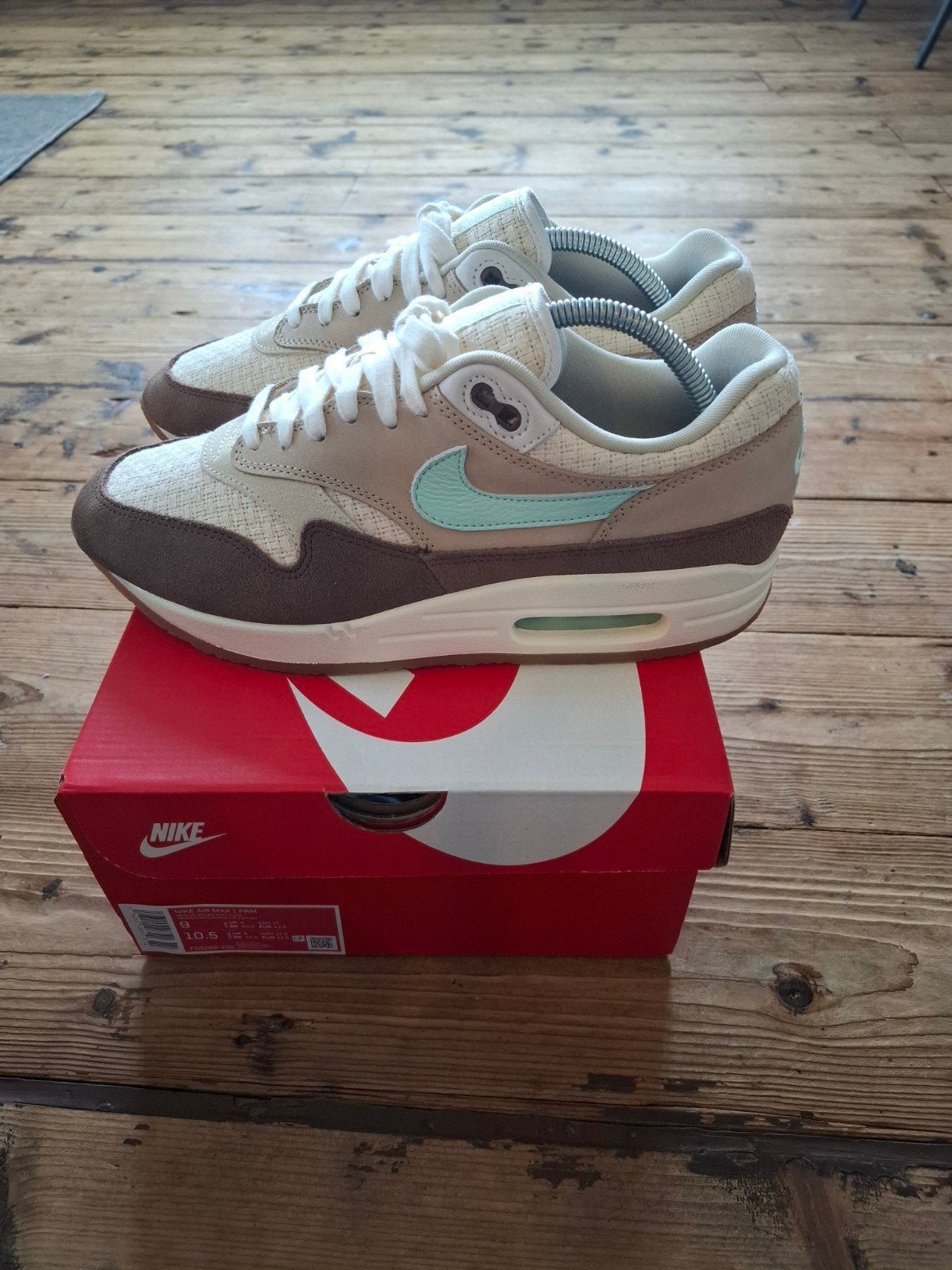 Nike Air Max 1 Crepe Hemp - Maat 42.5, Nike air max, Bruin, Nieuw, Ophalen of Verzenden