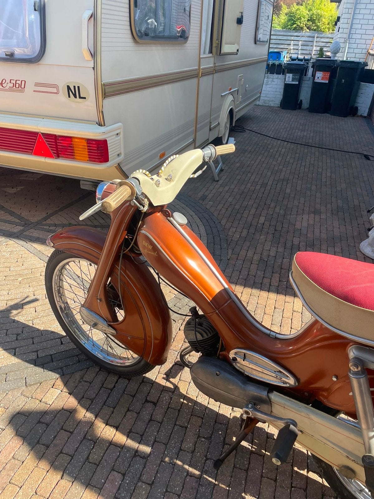 Mooie DKW Hummel bromfiets, goed onderhouden, Fietsen en Brommers, Maximaal 45 km/u, 50 cc, 3 versnellingen, Ophalen