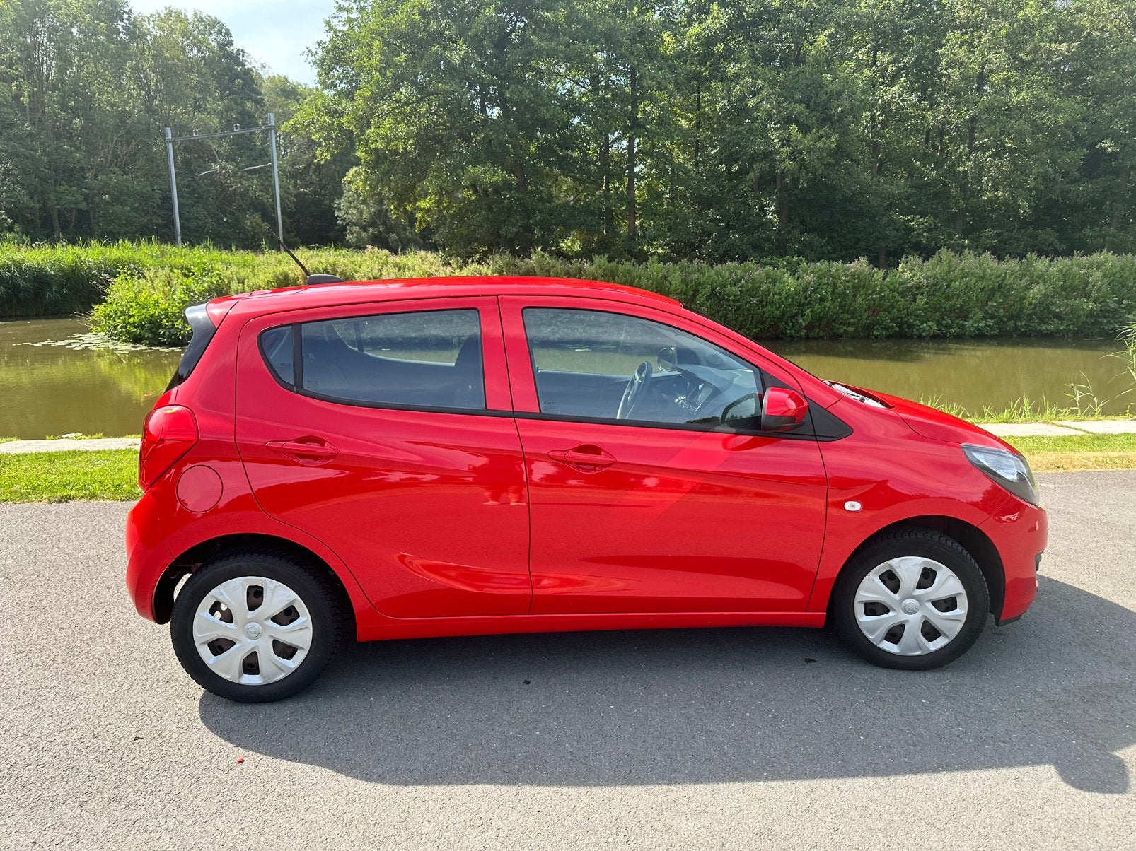 Opel Karl 1.0 Ecoflex 55KW 2018 Rood, Auto's, Voorwielaandrijving, 839 kg, 74 pk, Origineel Nederlands