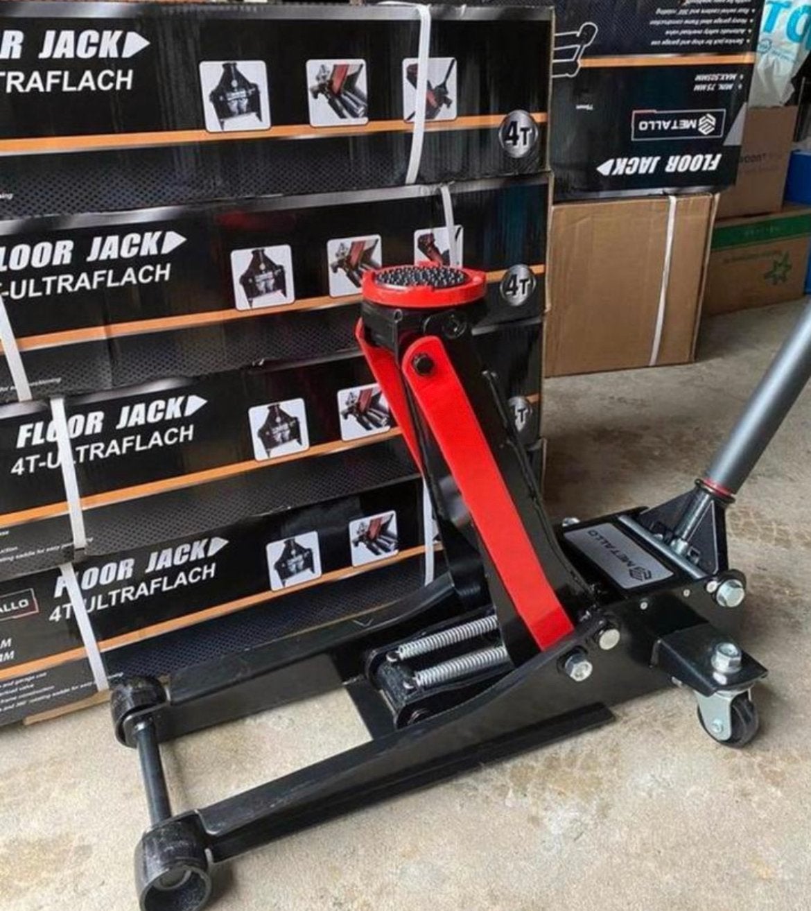 Professionele Metallo 4 Ton Garagekrik - Extra Laag & Snel, Ophalen, G, Nieuw, A