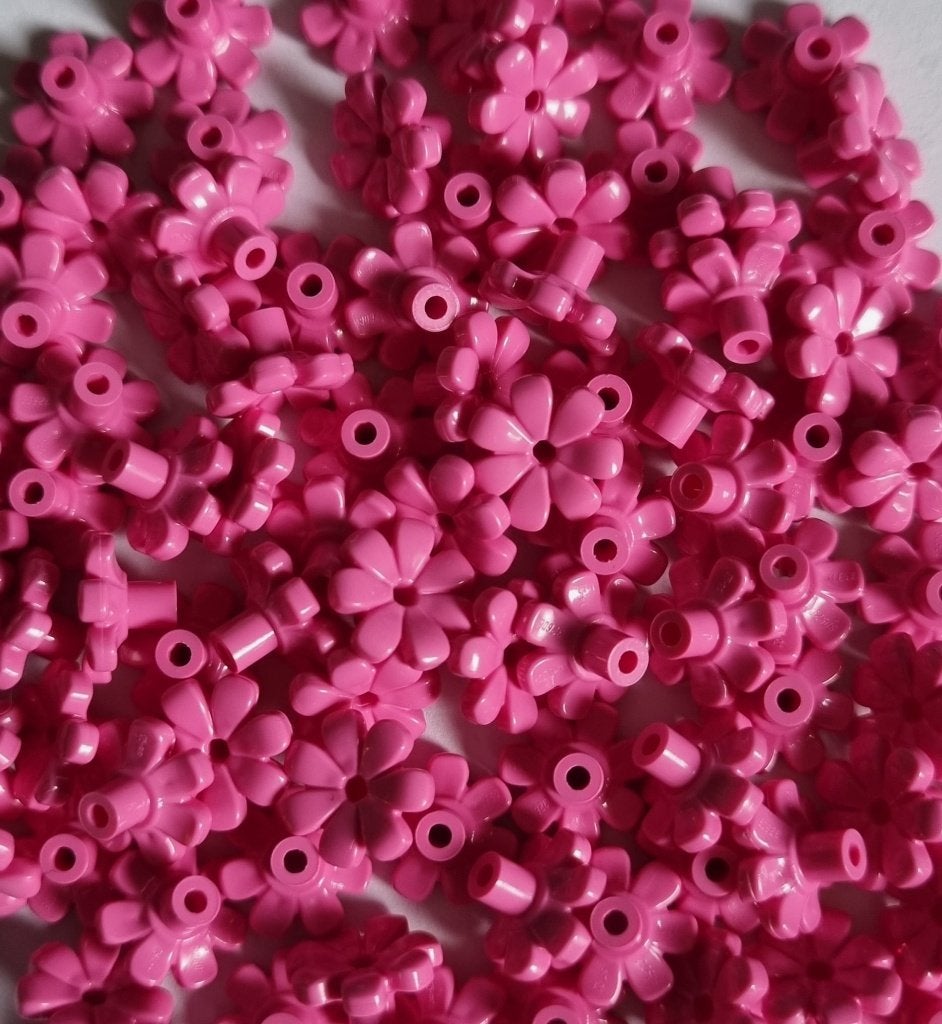 Lego 1x1 flower, Dark pink (per 100), Ophalen of Verzenden, Nieuw, Losse stenen, Lego