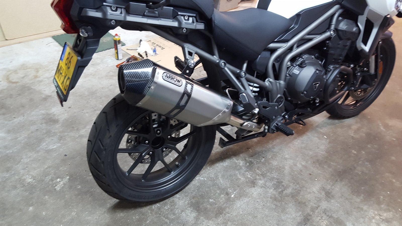 Arrow achterdemper triumph explorer 1200, Ophalen, Gebruikt