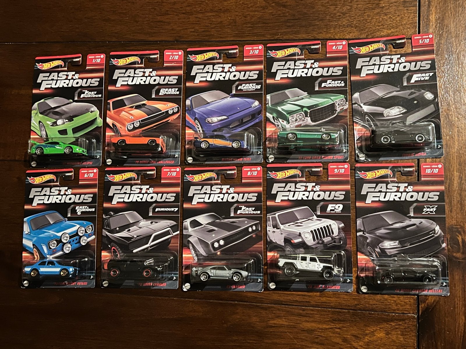 Hot Wheels Fast & Furious 2023 Set 1 Compleet (1-10), Ophalen of Verzenden, Zo goed als nieuw, Auto