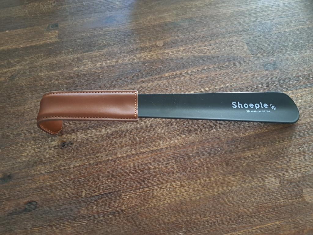 Schoenlepel met leren handvat - Shoeple, Bruin, Shoeple, Overige typen, Nieuw