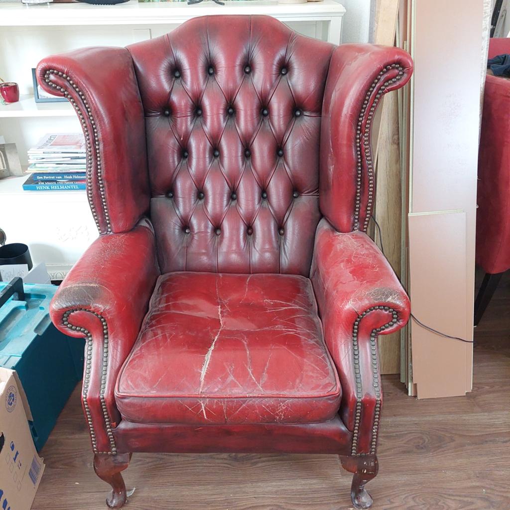 Chesterfield stoel, Antiek en Kunst, Ophalen
