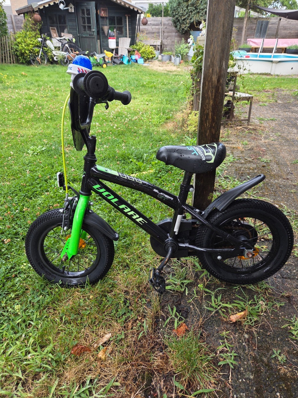 Volare kinderfiets 12 inch met zijwieltjes, Ophalen, Gebruikt, Minder dan 16 inch, Zijwieltjes