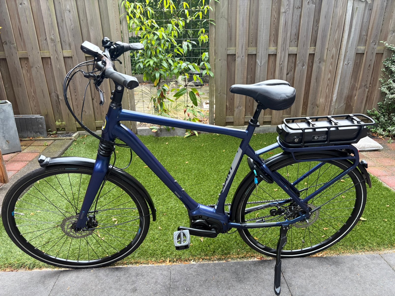 Te koop elektrische herenfiets giant, Ophalen, Giant, Zo goed als nieuw, 59 cm of meer