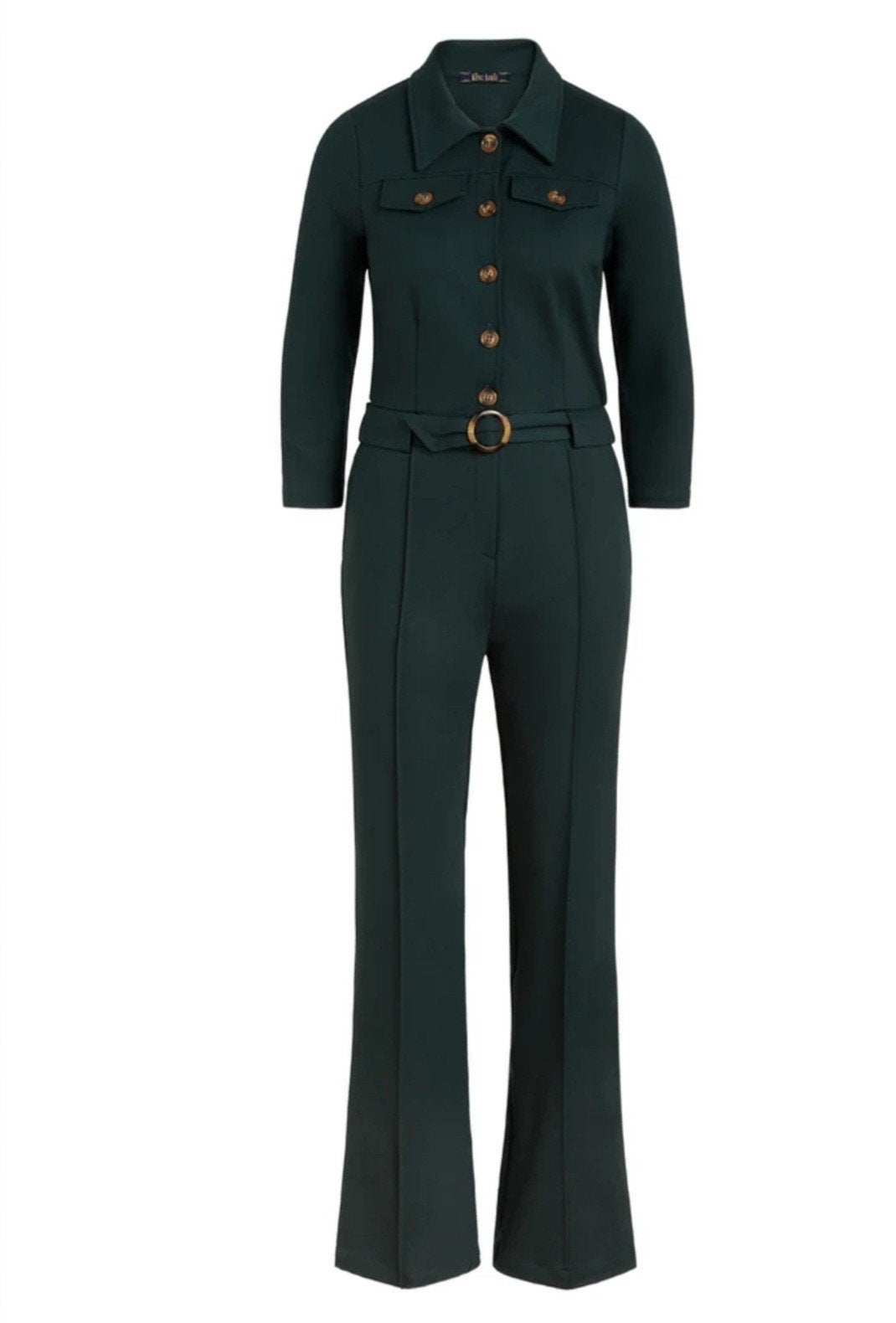 Donkergroene jumpsuit King Louie Alexa maat 38, Kleding | Dames, Maat 38/40 (M), Ophalen of Verzenden, Zo goed als nieuw, King Louie