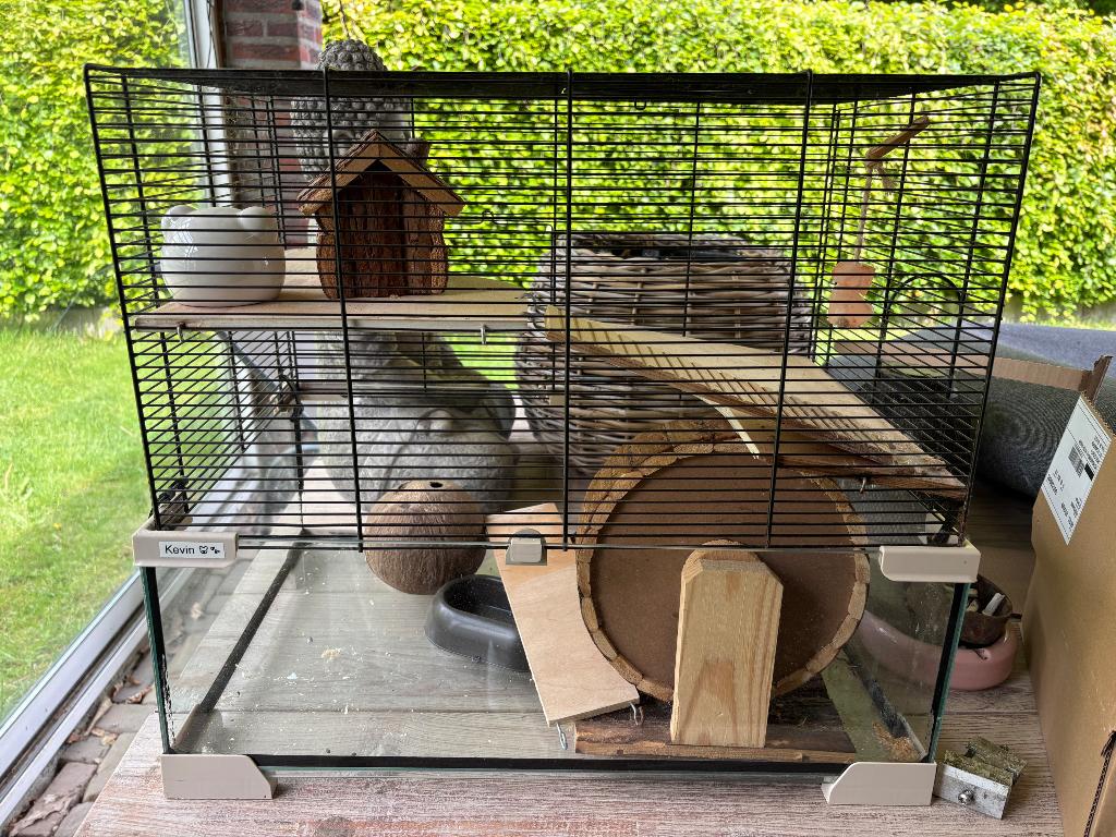 Hamsterkooi, Dieren en Toebehoren, Kooi, Gebruikt, Minder dan 75 cm, Hamster