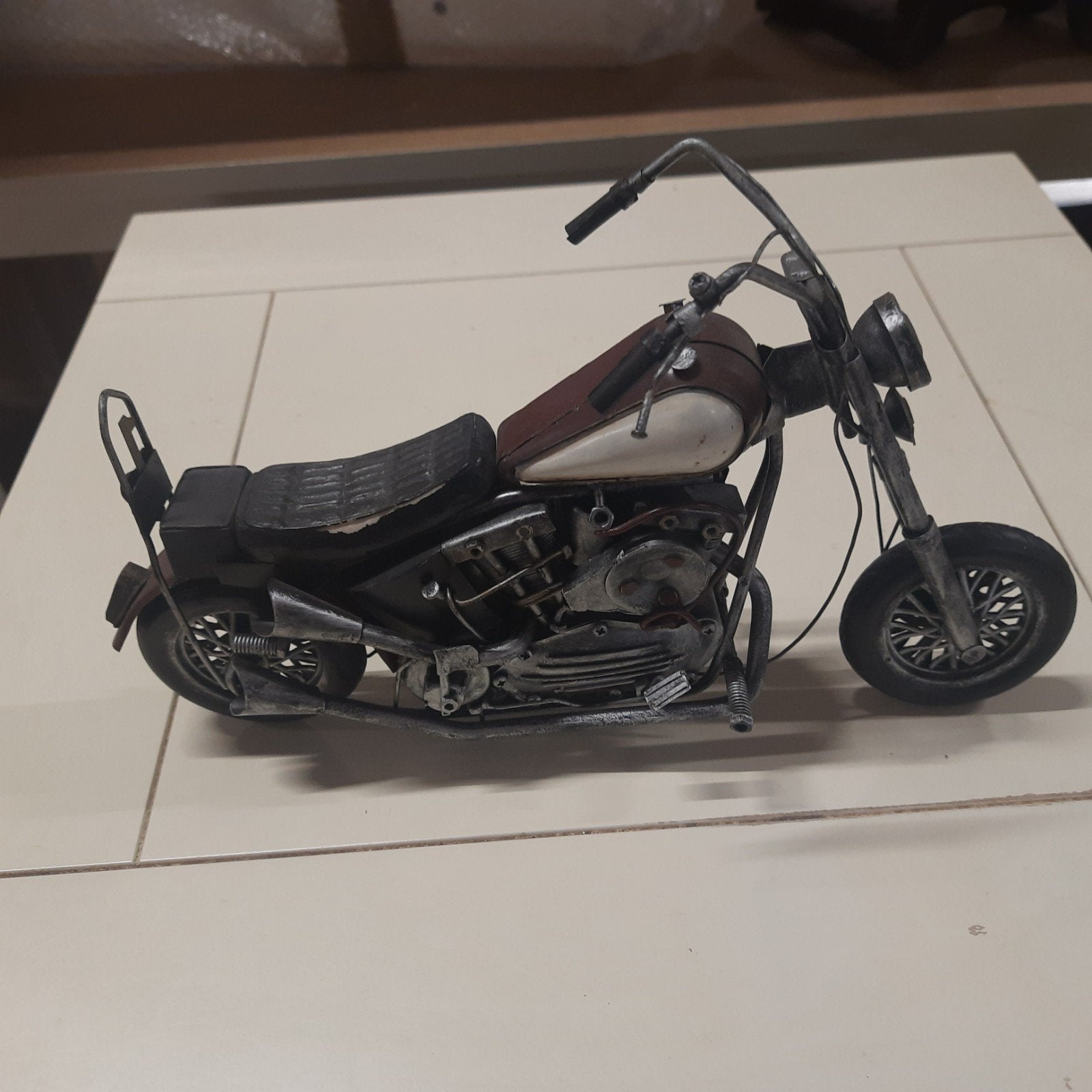 Decoratieve Motor Miniatuur - Vintage Stijl, Ophalen of Verzenden, Gebruikt