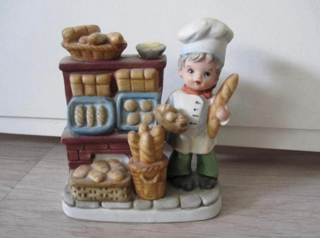 vintage bakkers beeldje, Ophalen of Verzenden, Zo goed als nieuw, Dier