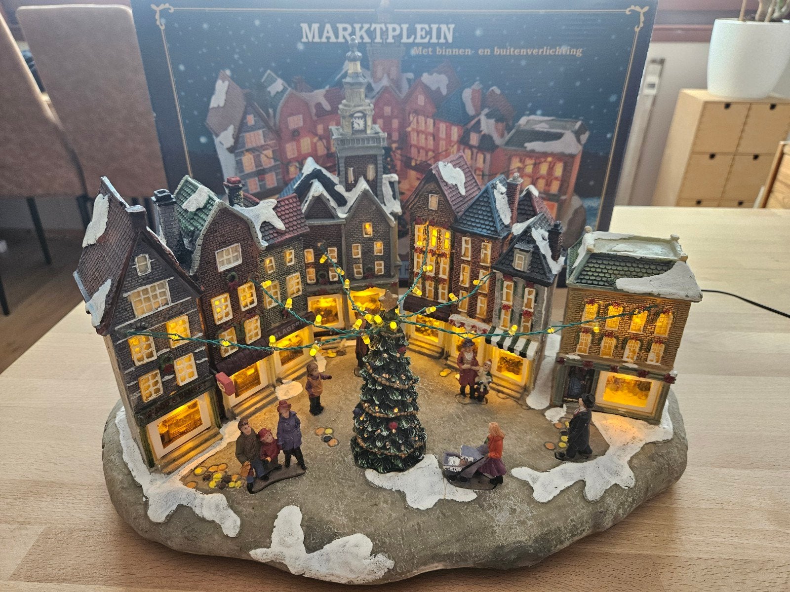 Marktplein typisch hollands, Diversen, Kerst, Gebruikt, Ophalen of Verzenden