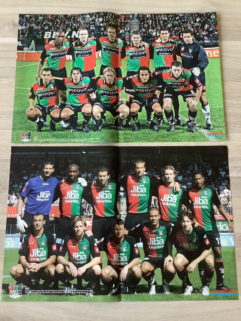 Posters NEC Nijmegen Jaren 2000, Ophalen of Verzenden, Zo goed als nieuw, Overige binnenlandse clubs, Poster, Plaatje of Sticker