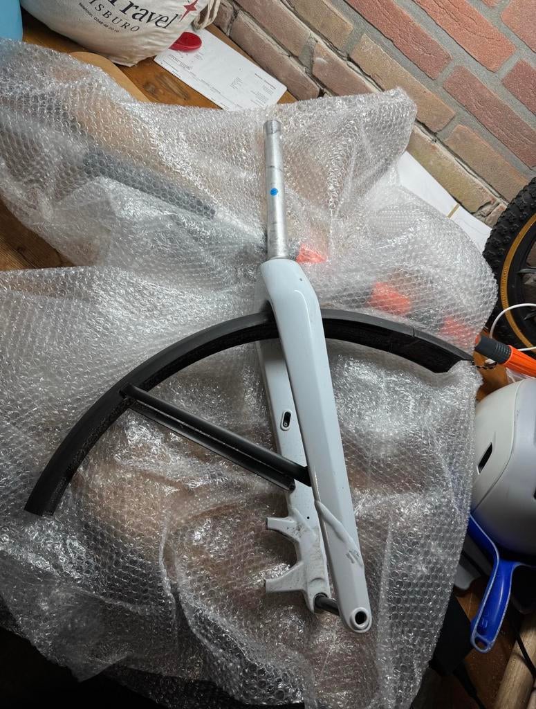 Stromer ST3 voorvork - Wit, Ophalen of Verzenden, Gebruikt, Voorvork, Aluminium