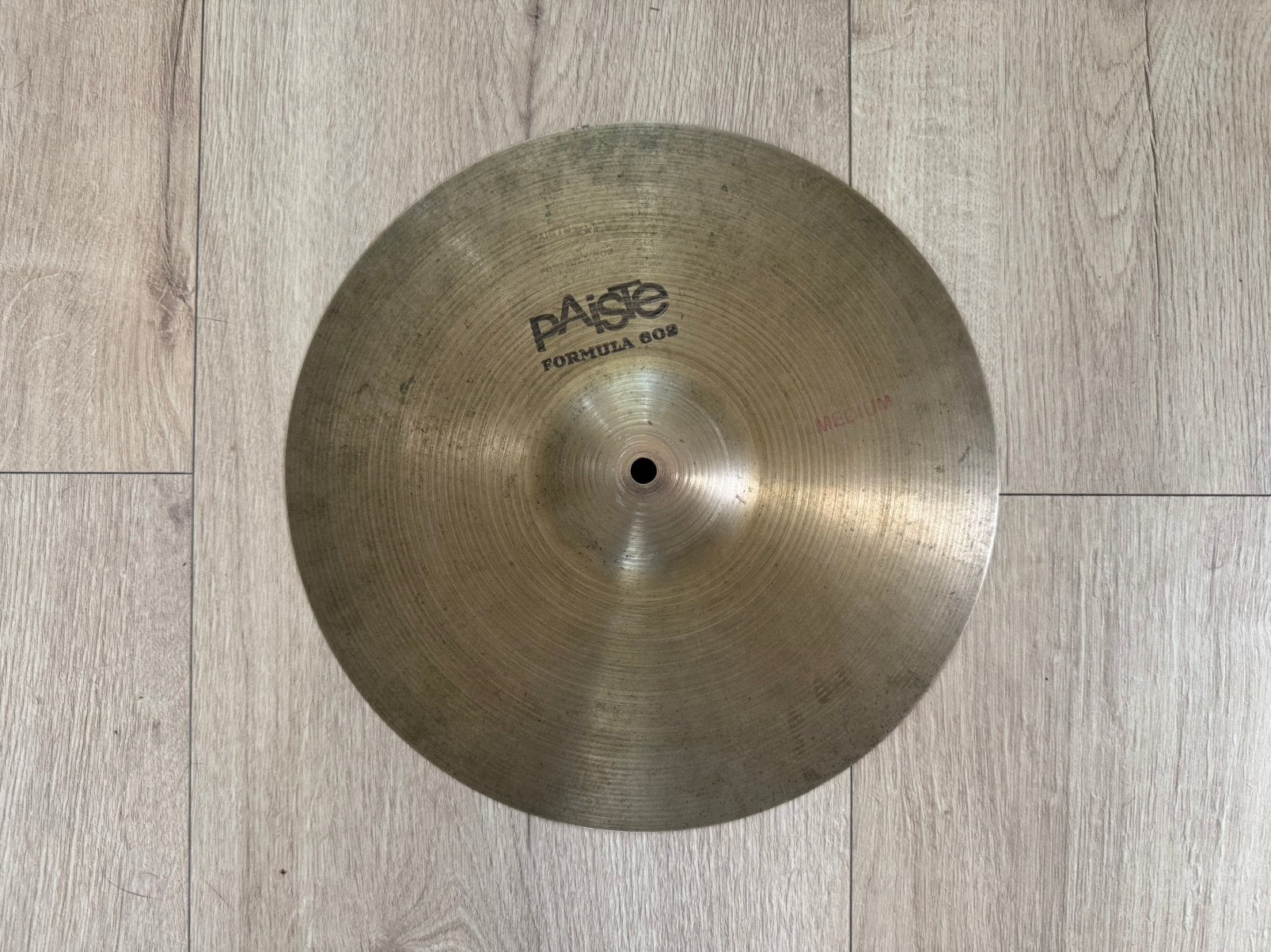 Vintage Paiste 602 sound formula hi hat top voor drumstel., Muziek en Instrumenten, Ophalen of Verzenden, Gebruikt, Drums of Percussie