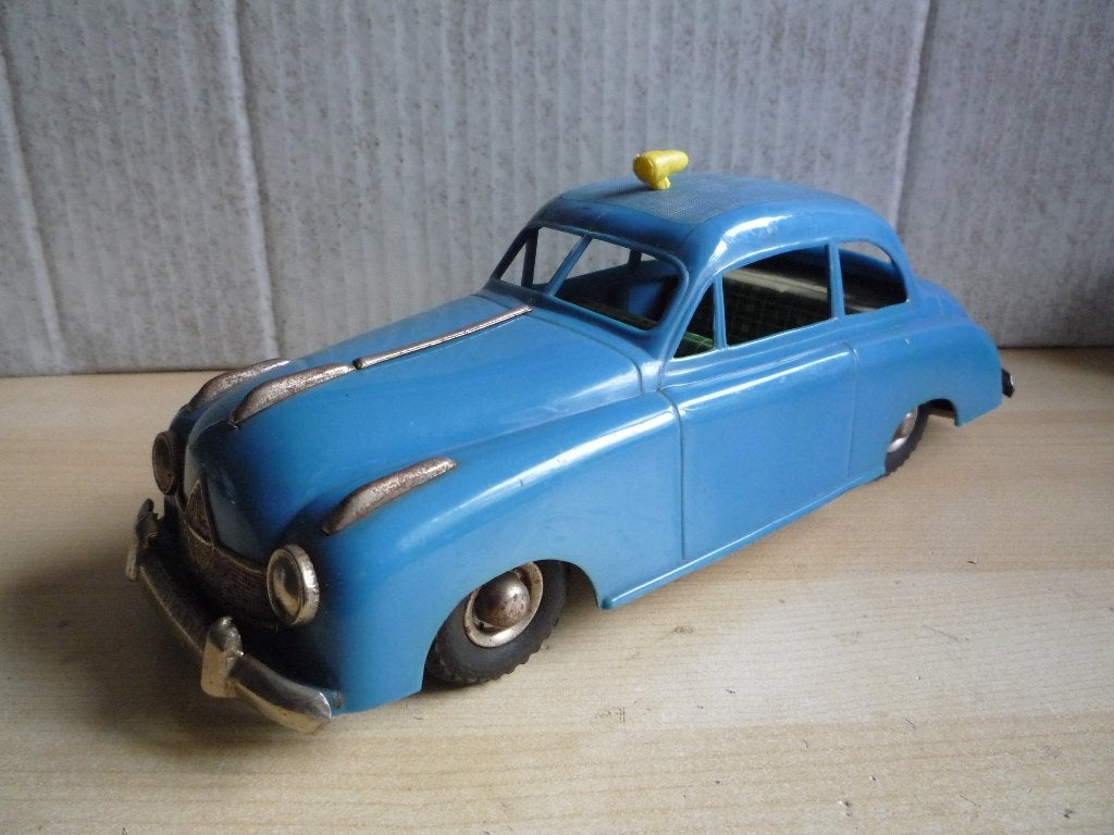 Oude blikken en plastic Borgward MS 1800 MS Western Germany, Antiek en Kunst, Antiek | Speelgoed, Ophalen of Verzenden