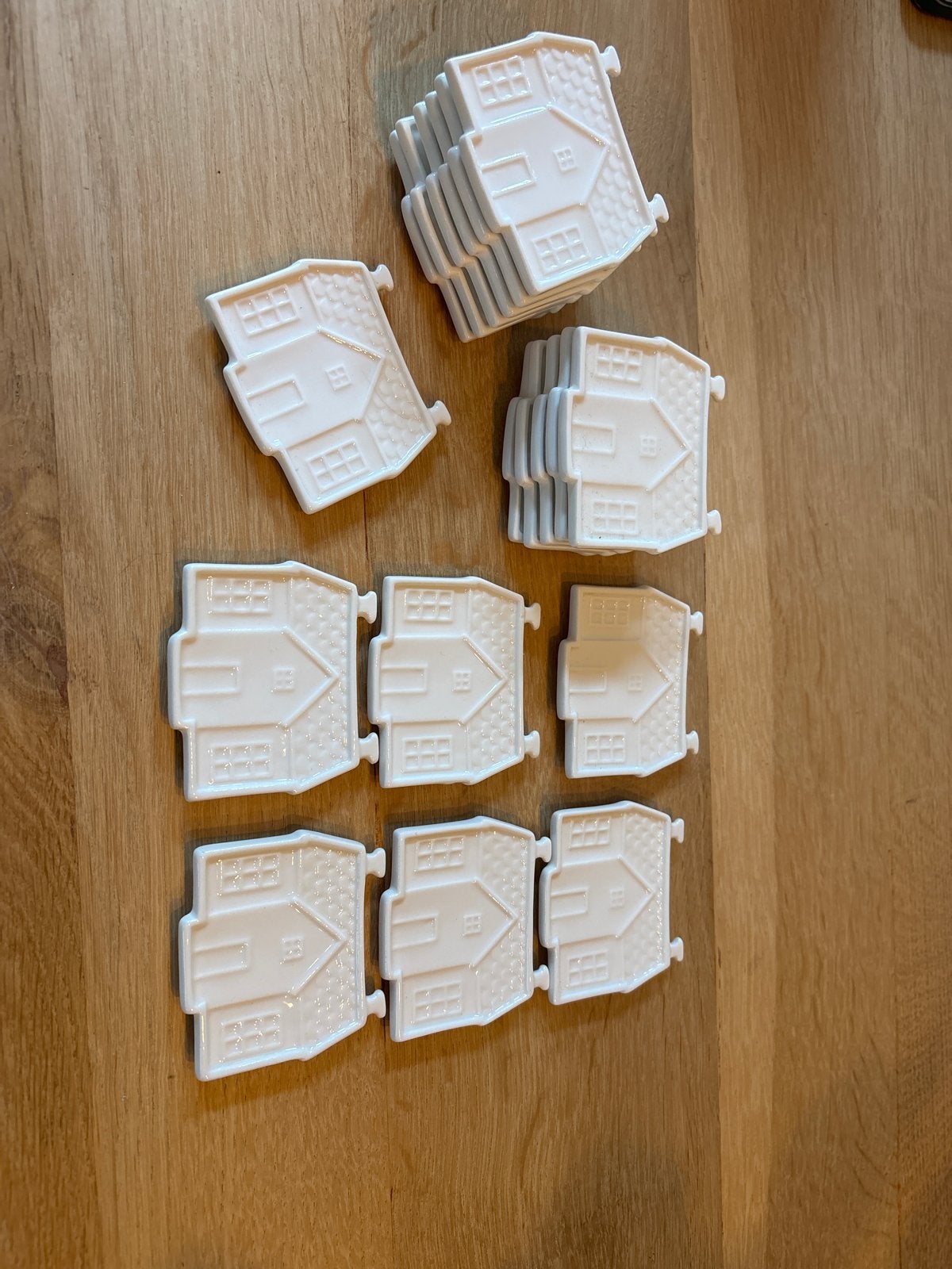 Leuke huisjes theetipjes/onderzetters van Blond Amsterdam, Verzenden, Zo goed als nieuw, Wit, Steen/keramiek