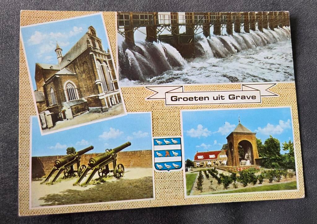 Groeten uit Grave, Verzamelen, Verzenden, 1960 tot 1980, Ongelopen, Noord-Brabant