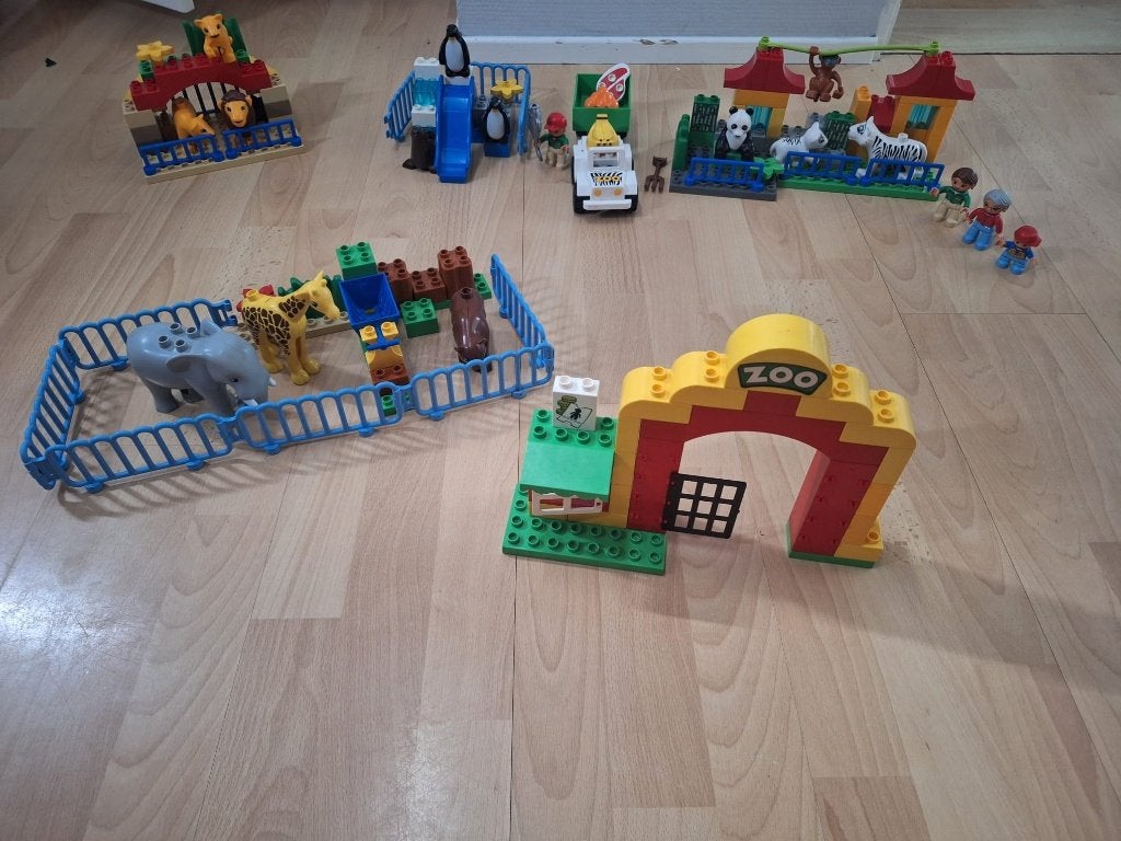 duplo dierentuin 6157 met bus safari 10502, Kinderen en Baby's, Speelgoed | Duplo en Lego, Compleet, Ophalen of Verzenden, Duplo