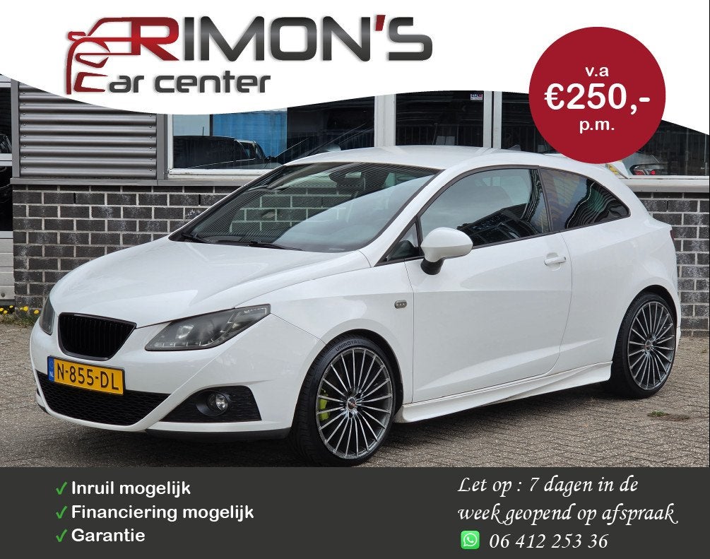Seat Ibiza 1.4 Reference Navi Camera Stoelverwarming, Auto's, Seat, Voorwielaandrijving, 86 pk, 4 cilinders, Bedrijf