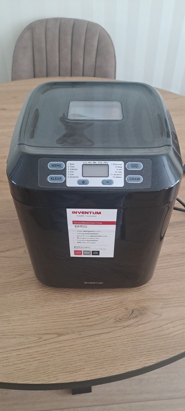 Inventum Broodbakmachine BM55 - Zo goed als nieuw, Witgoed en Apparatuur, Broodbakmachines, Ophalen