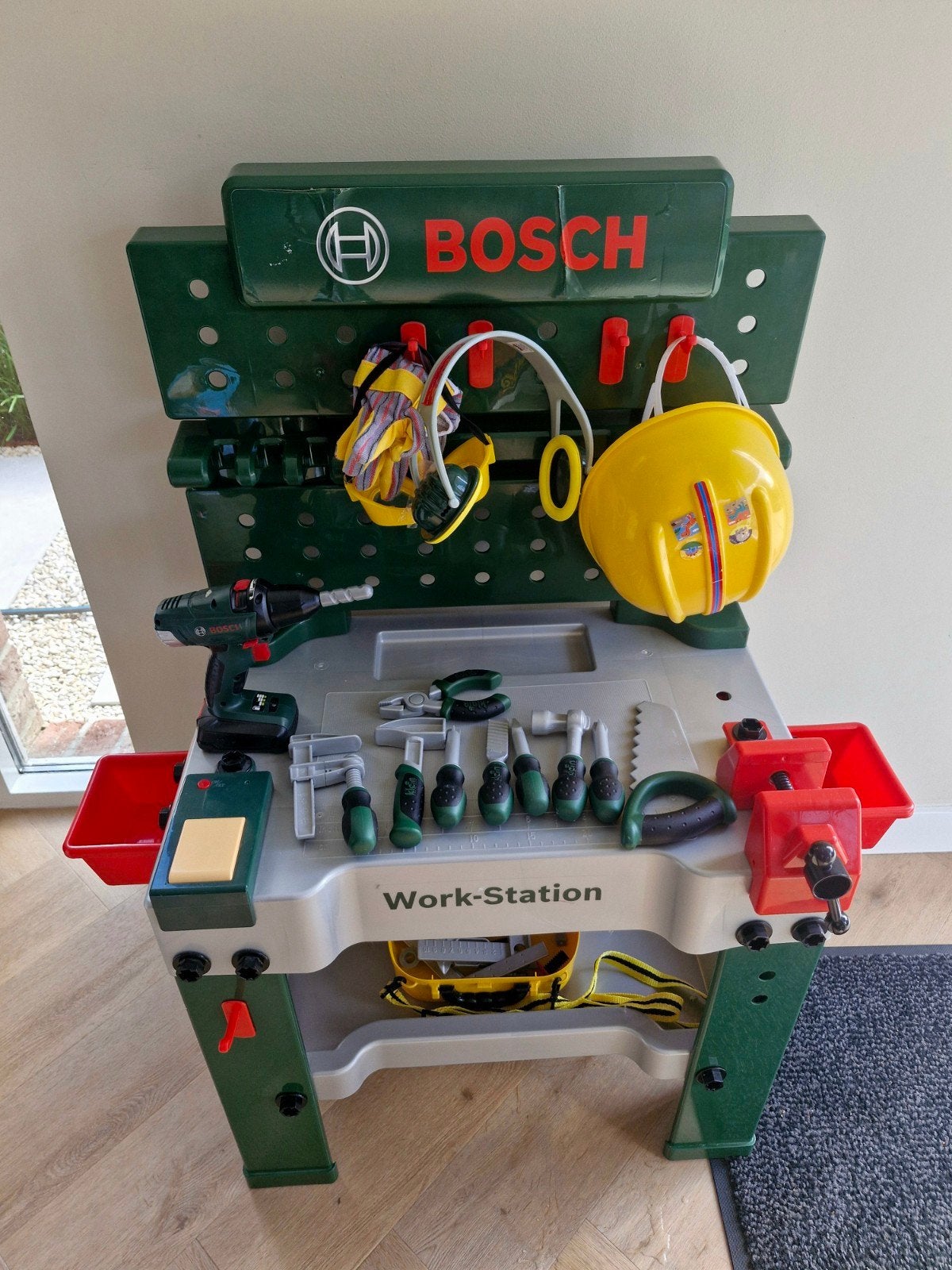 Bosch Werkbank en Gereedschap Speelset voor Kinderen, Ophalen, Gebruikt, Knutselen, Met geluid
