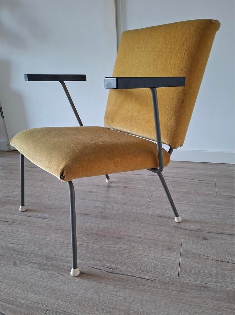 Originele Gispen 1401 fauteuil van W.H. Rietveld, Ophalen of Verzenden, Gebruikt, Eén