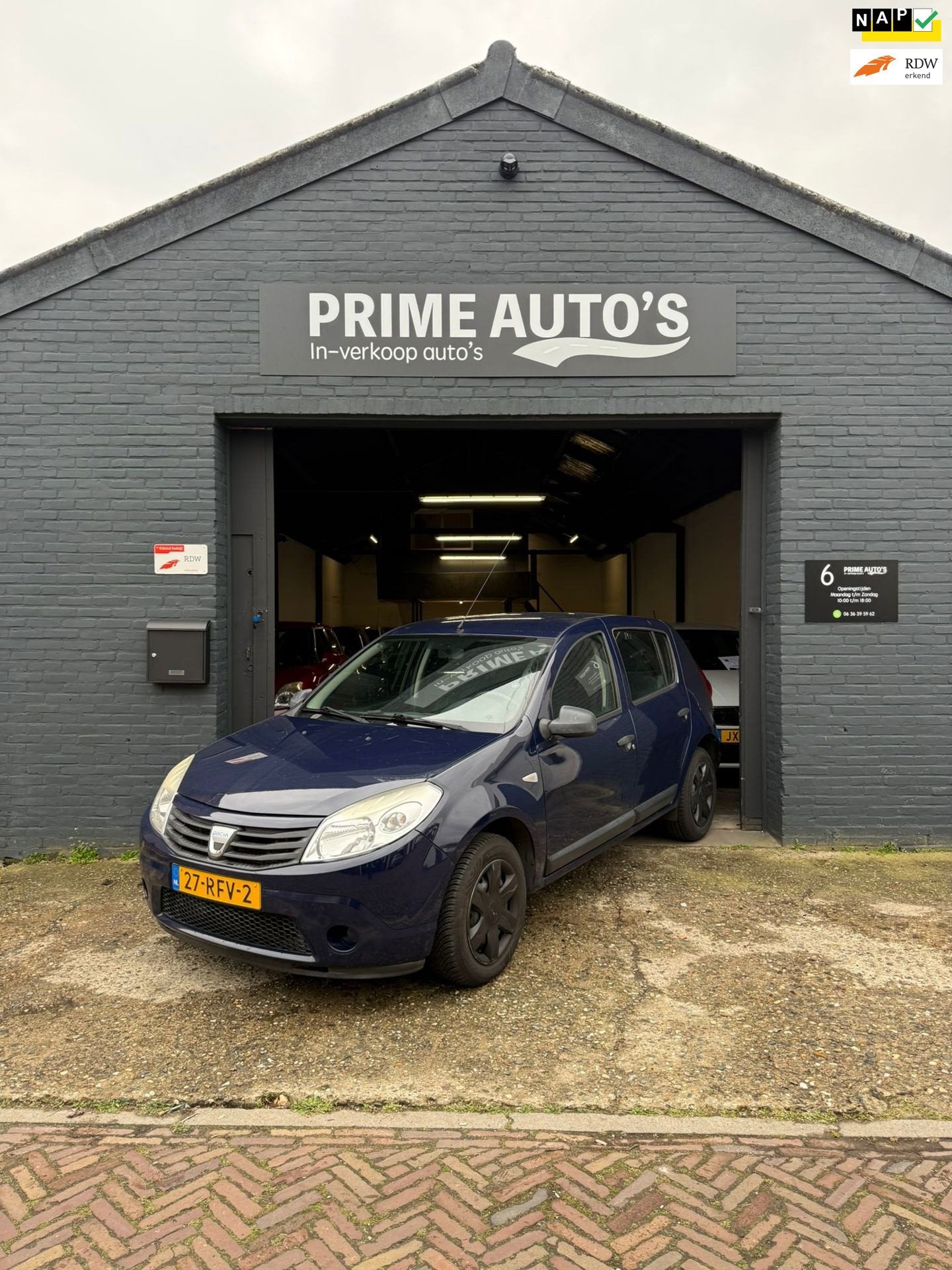 Dacia Sandero 1.2 Ambiance NWE Koppeling | Airco 2011, Auto's, Dacia, Voorwielaandrijving, Euro 5, Stof, Gebruikt