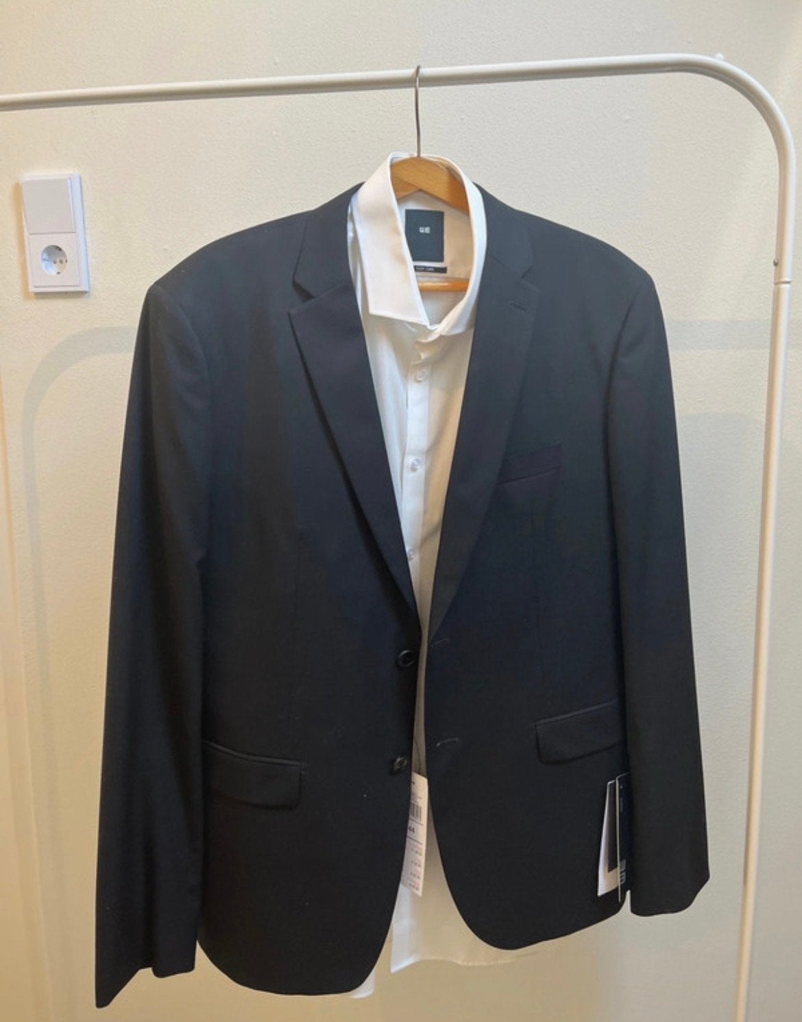 WE overhemd (maat 44) en blazer (maat 56) set, Ophalen of Verzenden, Nieuw, Overige maten, Zwart