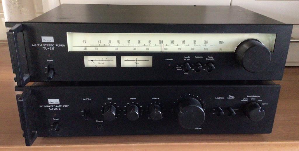 Sansui AM/FM Stereo Tuner TU-317 /  Integrated Amplifier, Ophalen, Zo goed als nieuw, Overige merken