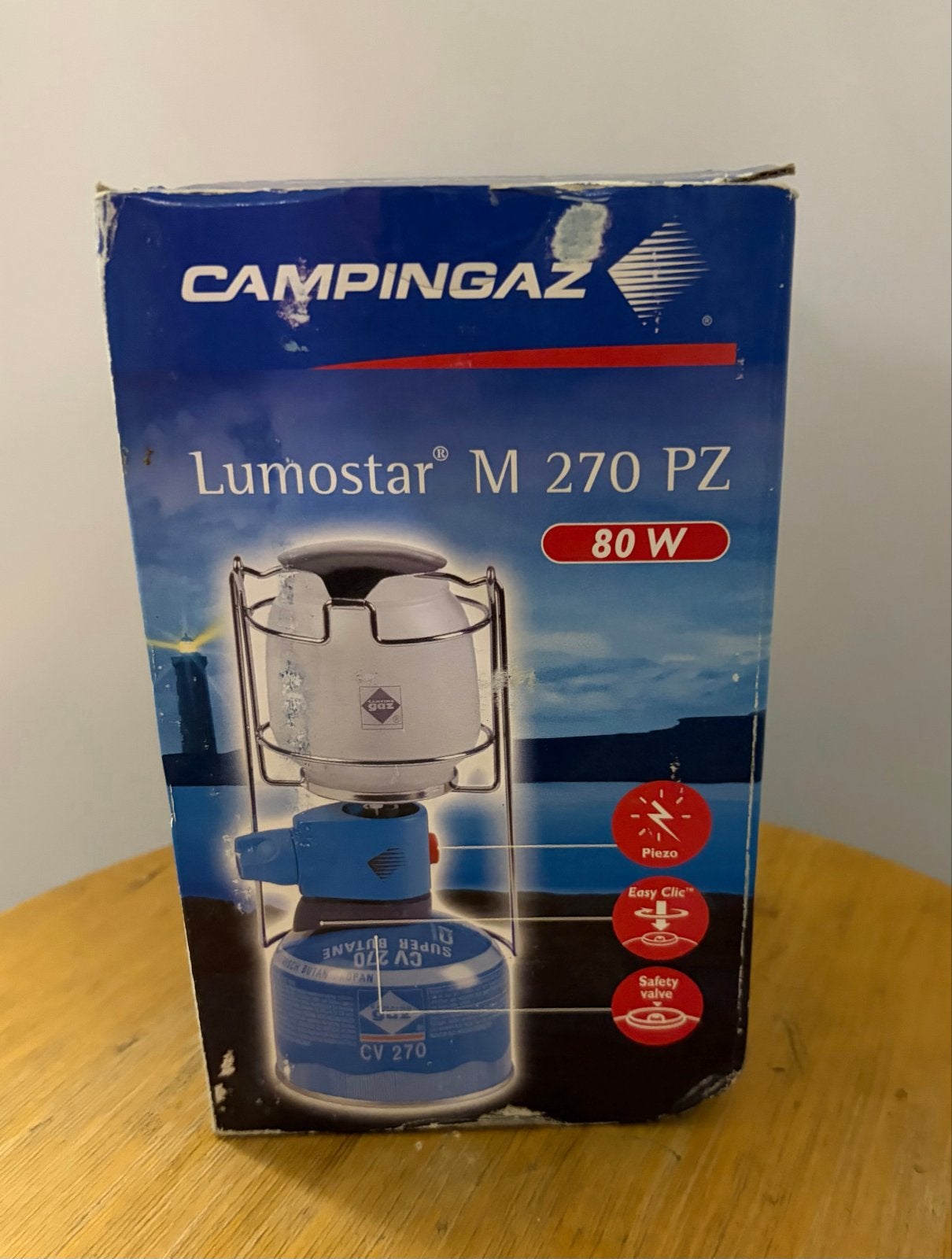 Campingaz Lumostar M 270 PZ gaslamp met gloeikousjes, Ophalen, Gebruikt