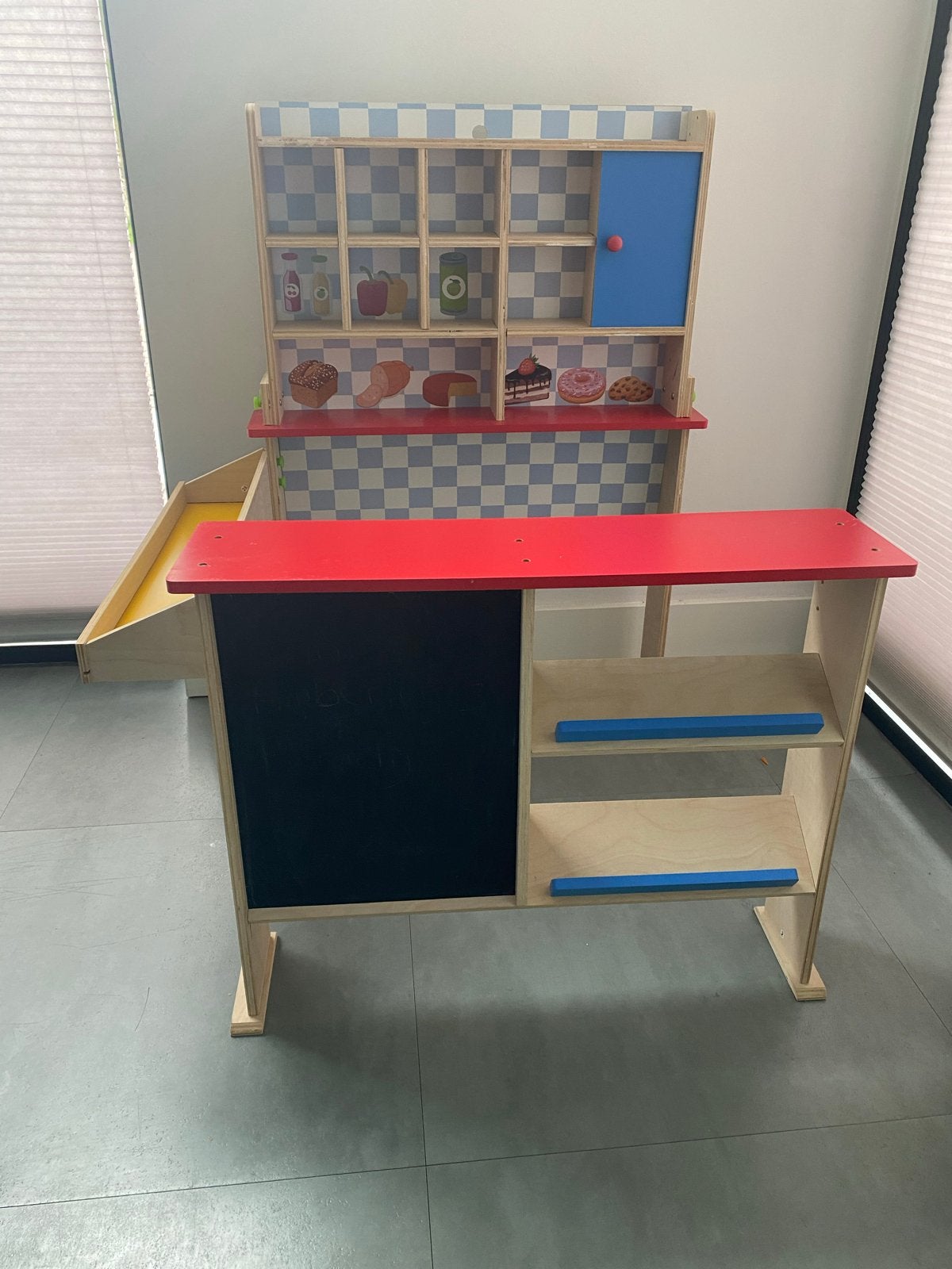 Houten Kinderwinkeltje met Balie en Laden, Ophalen, Gebruikt, Jongen of Meisje