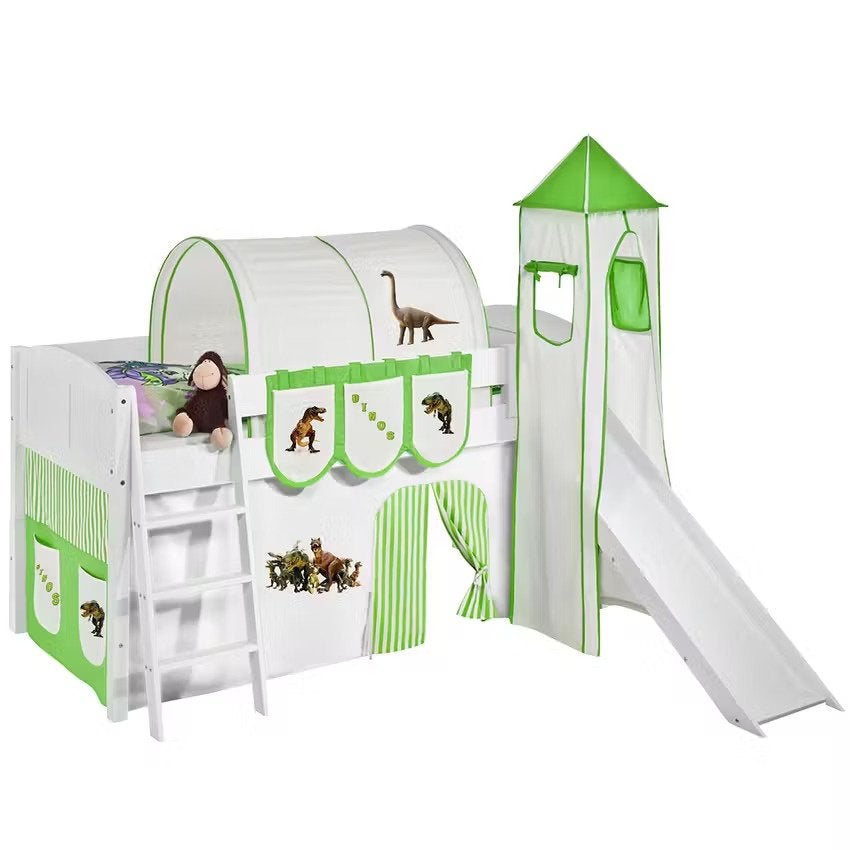 Hoogslaper Dino, Ophalen, Eenpersoons, Minder dan 160 cm, Zo goed als nieuw