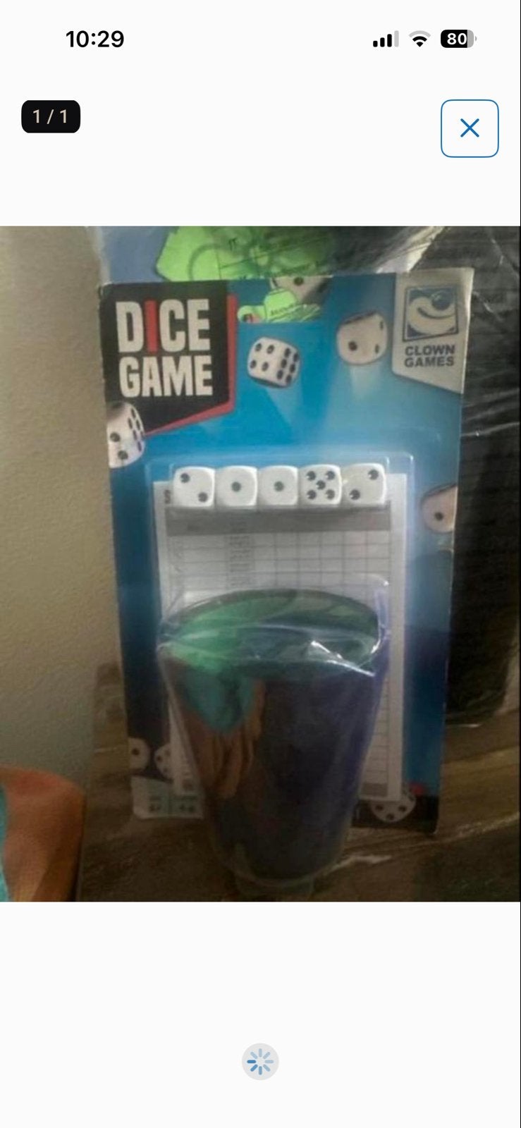 Dobbelspel met beker en dobbelstenen, Een of twee spelers, Ophalen of Verzenden, Nieuw