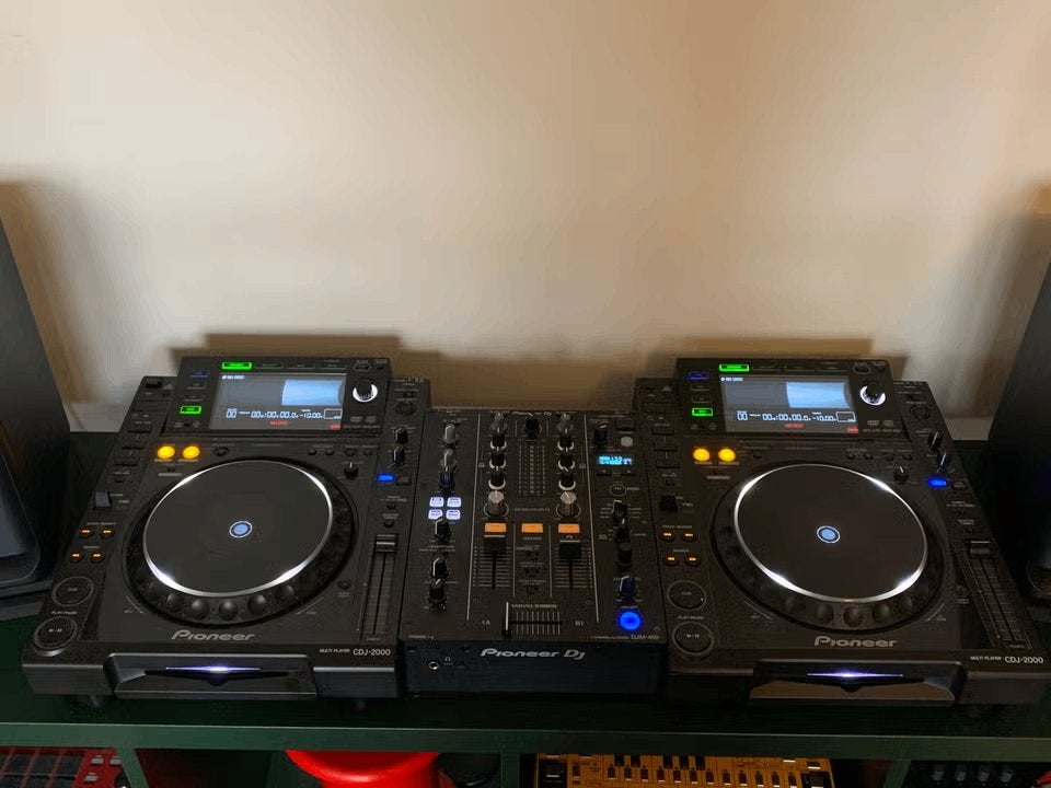 Pioneer CDJ 2000 set + DJM 450, ZEER GOEDE STAAT, Ophalen, Zo goed als nieuw, Dj-set, Pioneer