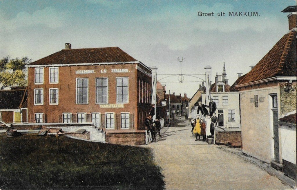 Makkum Oude Ongelopen Ansichtkaart ( A2535), Verzamelen, Ansichtkaarten | Nederland, Ophalen of Verzenden, 1920 tot 1940, Ongelopen