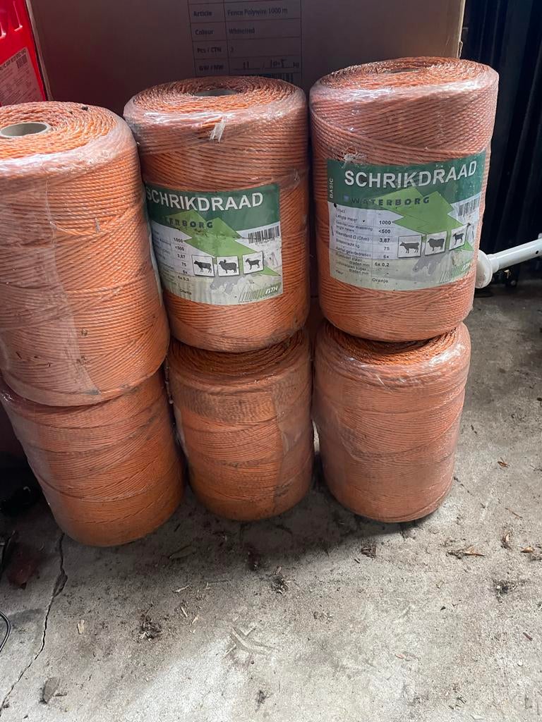 Schrikdraad 6x0,2mm - 6 rollen van 1000 meter, Toebehoren