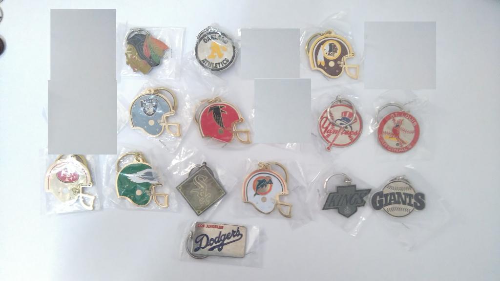 NFL Giants Yankees Raiders American football sleutelhangers, Ophalen of Verzenden, Zo goed als nieuw, Buitenlandse clubs