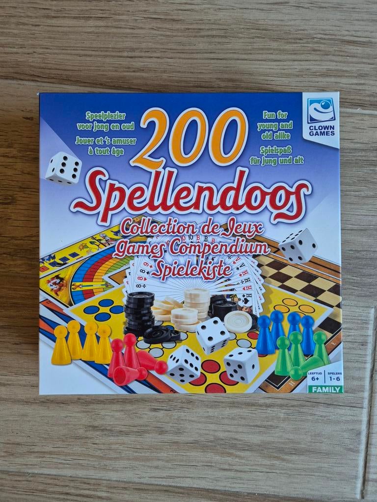200 Spellendoos - Collection de Jeux, Hobby en Vrije tijd, Gezelschapsspellen | Bordspellen, Ophalen of Verzenden