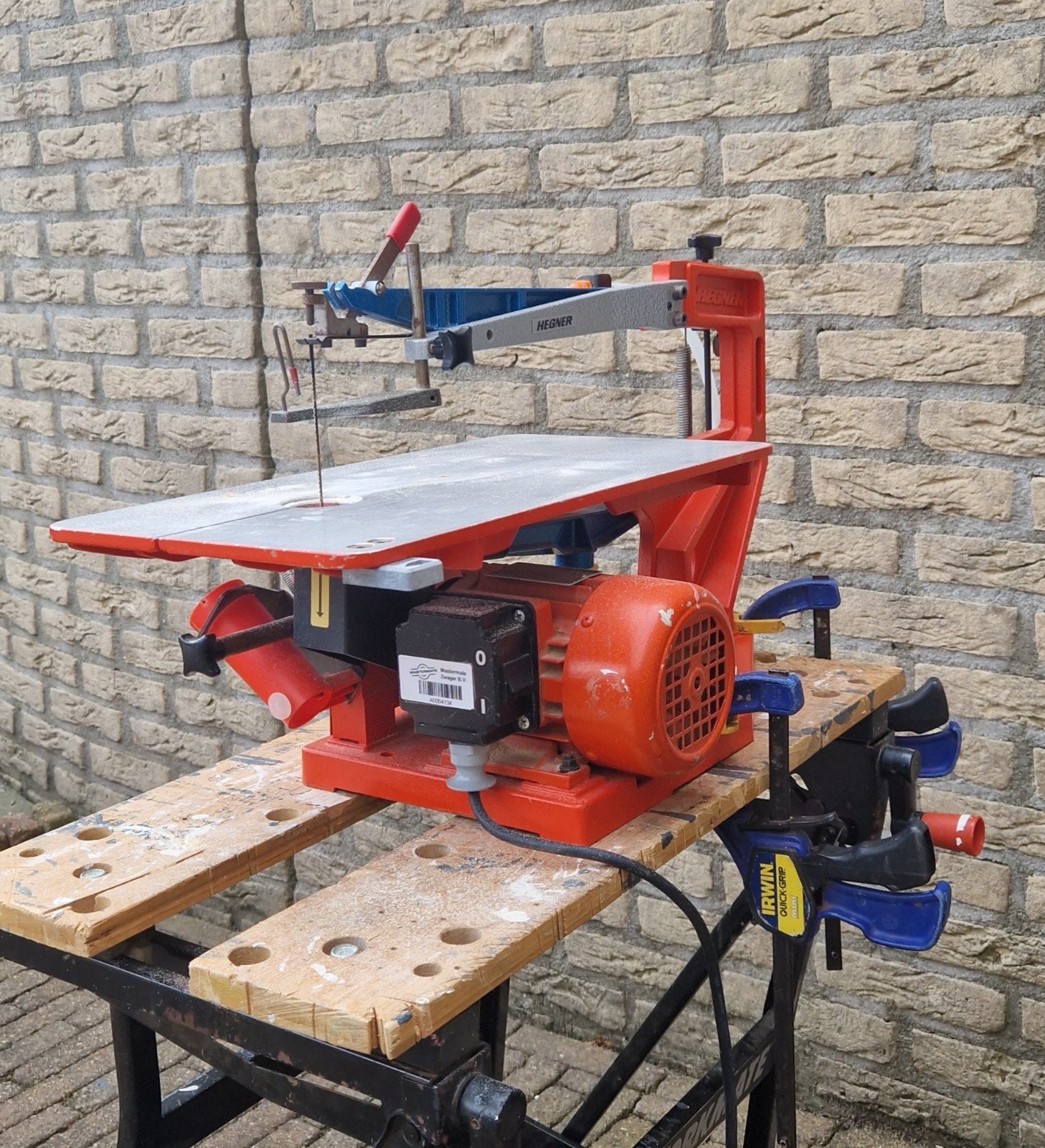 Hegner Multicut-2S Figuurzaagmachine met extra zaagjes, Ophalen, Gebruikt, Figuurzaag, Hegner
