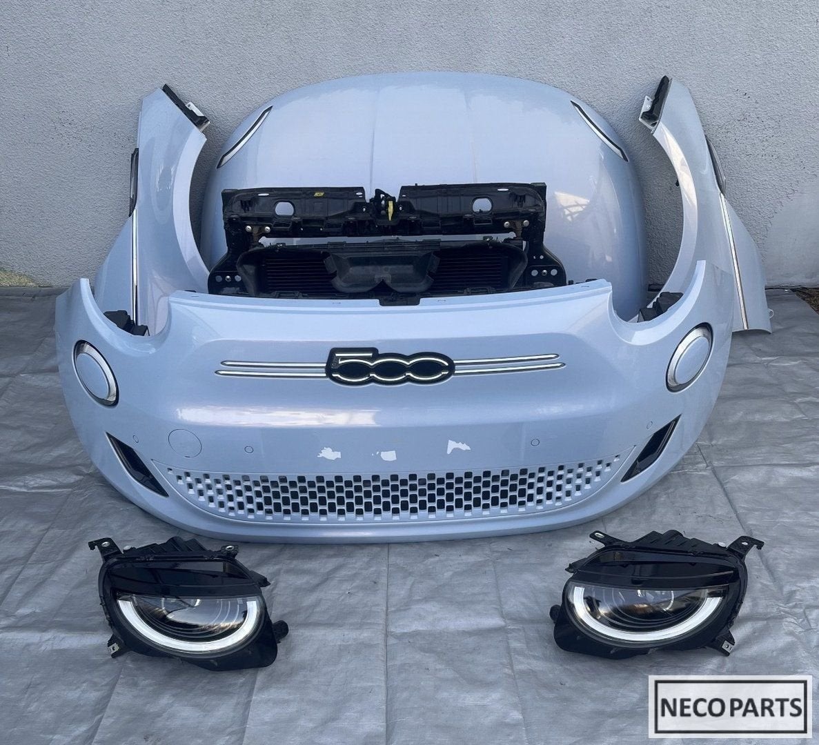FIAT 500E 500 E VOORKOP BUMPER KOELER MOTORKAP BUMPER, Auto-onderdelen, Gebruikt, -, Ophalen of Verzenden, Achter