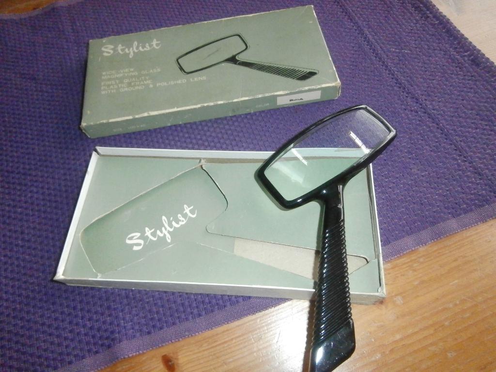 Vergrootglas mer Stylist loep leesbril antiek retro leeshulp, Ophalen of Verzenden, Gebruikt, Vergrootglas of Loep