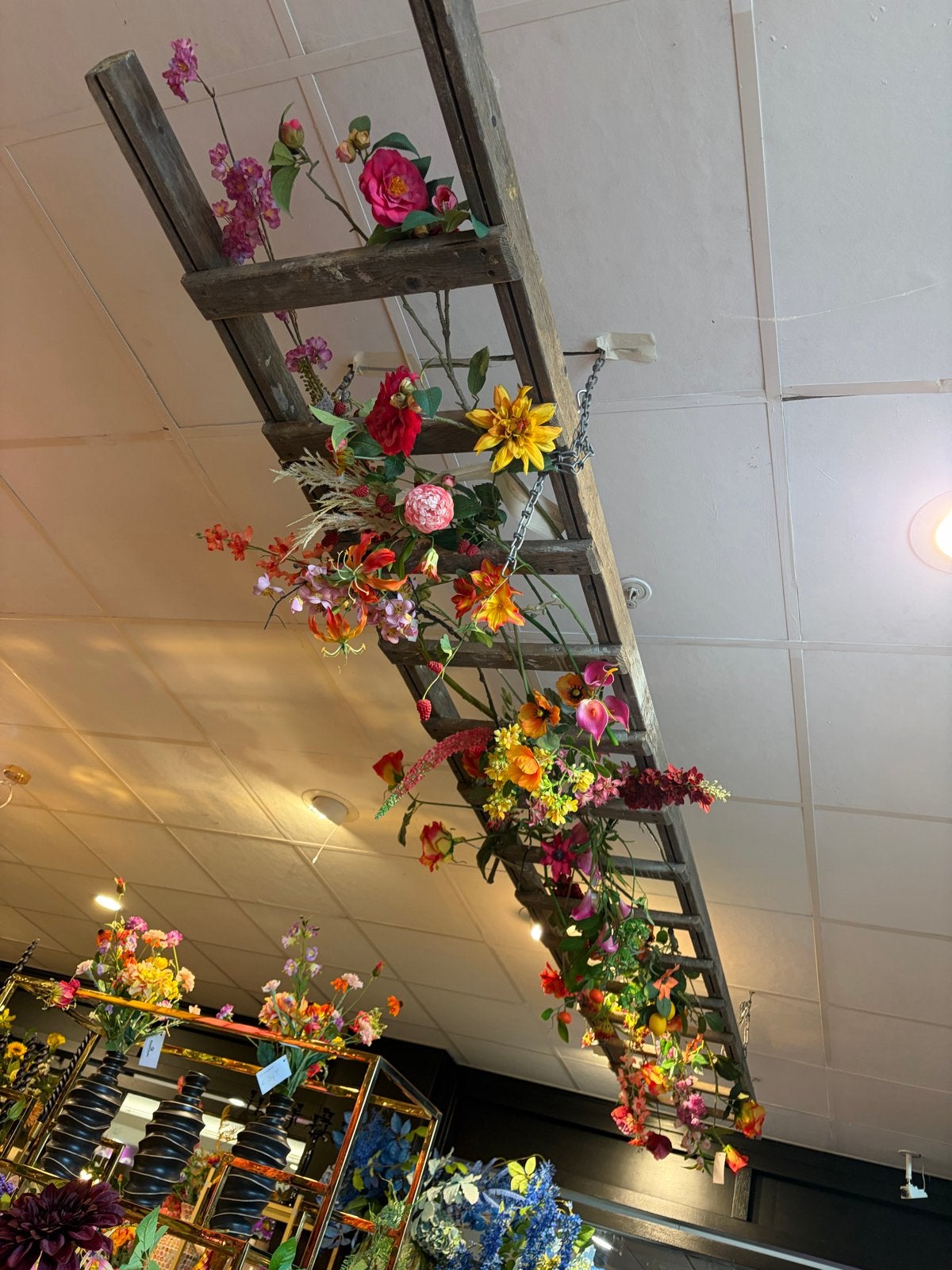 Decoratieve oude trap, 3.65m lang, 44cm breed, Doe-het-zelf en Verbouw, Ophalen, Gebruikt, Ladder, 2 tot 4 meter