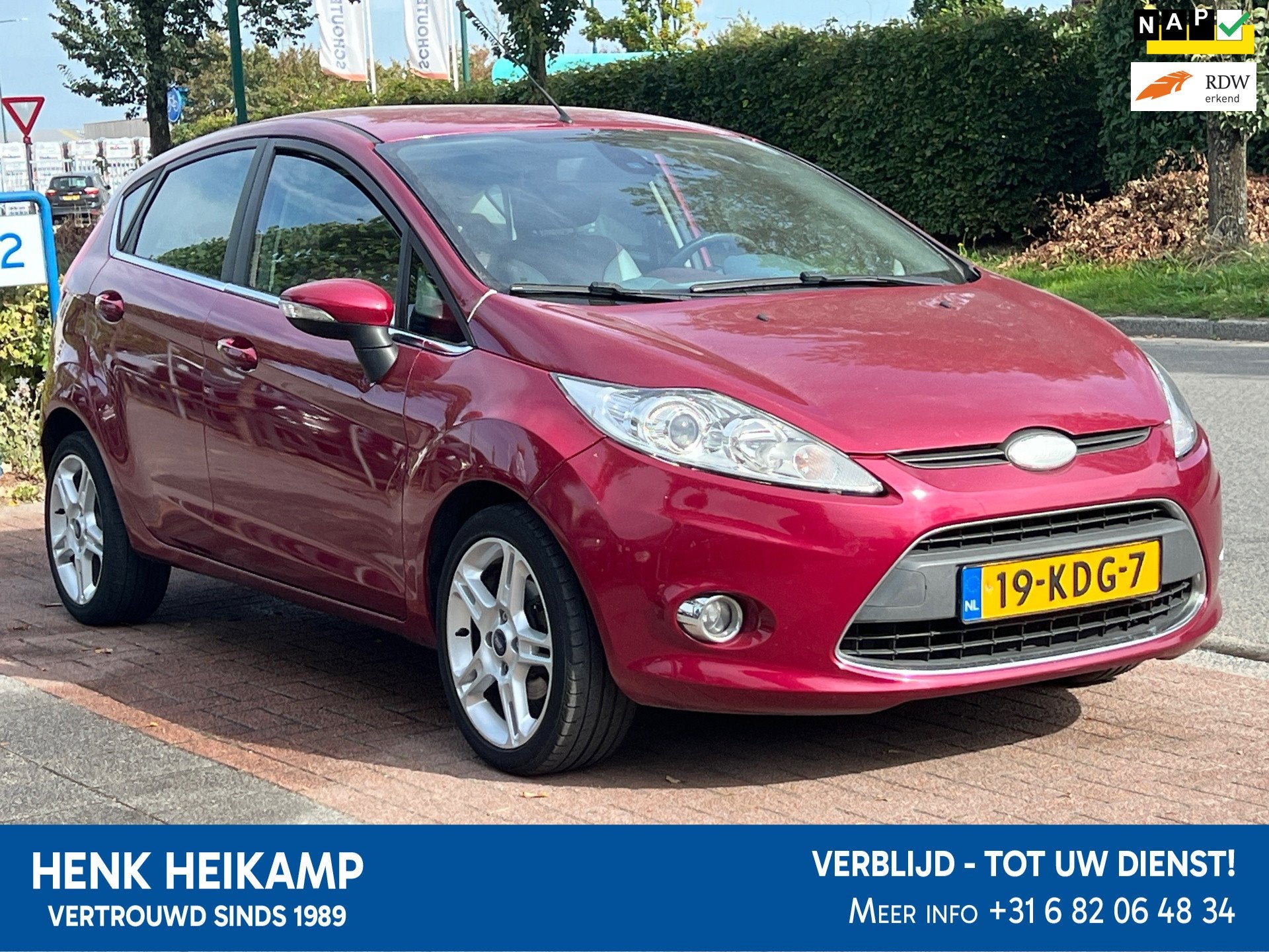 Ford Fiesta 1.25 Titanium! *Airco|5dr|Leder, Voorwielaandrijving, Euro 5, 1242 cc, 82 pk
