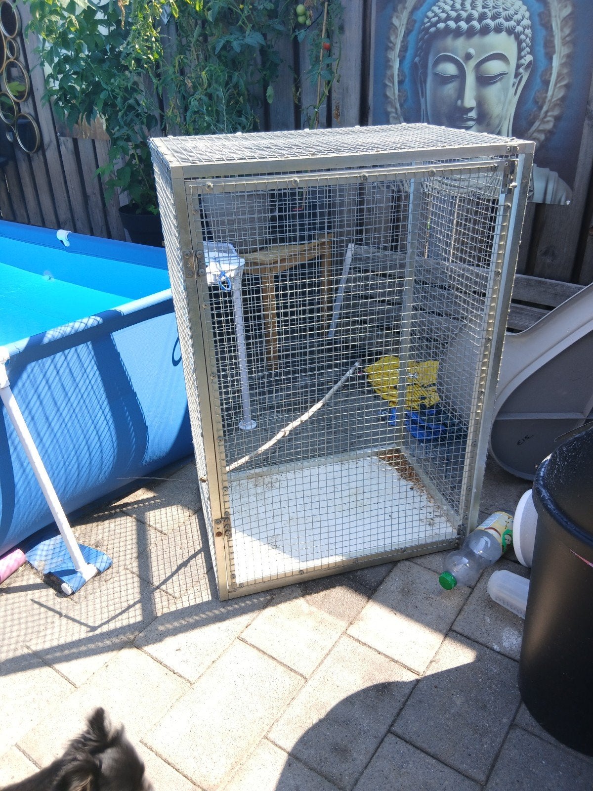 te koop  vogelkooi, Dieren en Toebehoren, Vogels | Hokken en Kooien, Ophalen, Gebruikt, Metaal, Vogelkooi