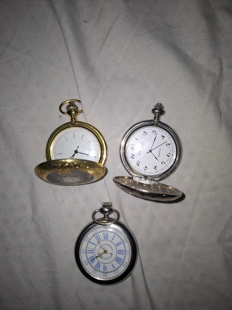 Diverse zakhorloges, Overige merken, Zakhorloge, Verguld, Ophalen of Verzenden
