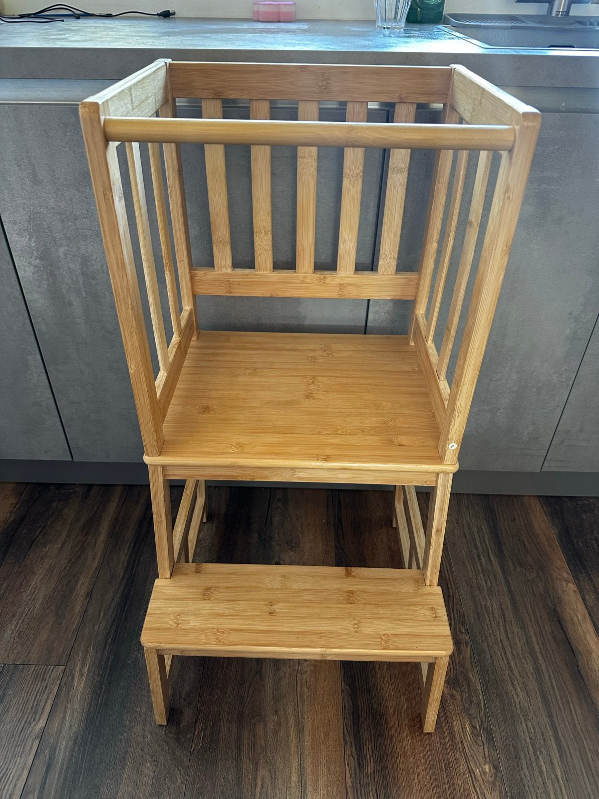 Houten Kinderstoel / Leertoren - Hoogte 90cm, Ophalen, Zo goed als nieuw, Overige typen