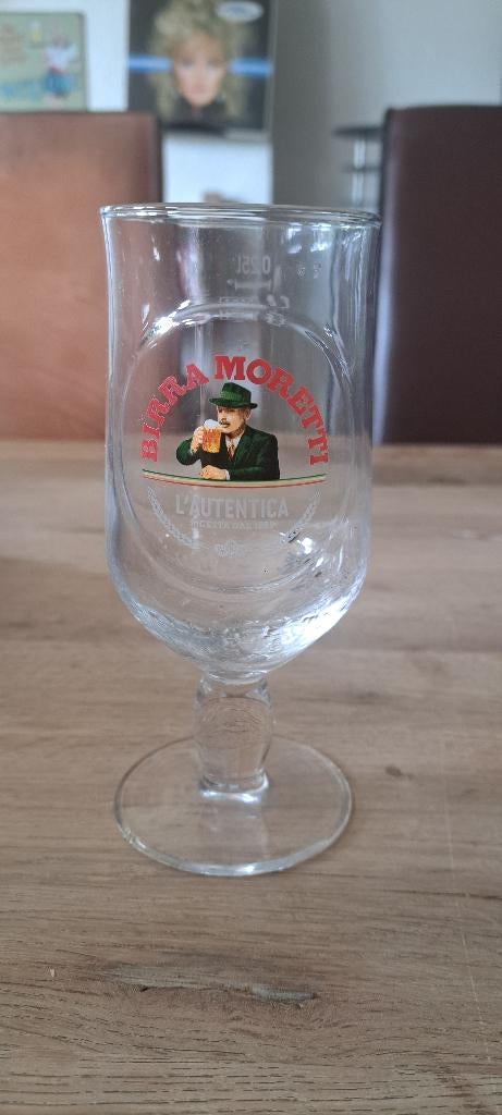Birra Moretti bierglas (Z257-3), Ophalen of Verzenden, Nieuw, Glas of Glazen, Overige merken