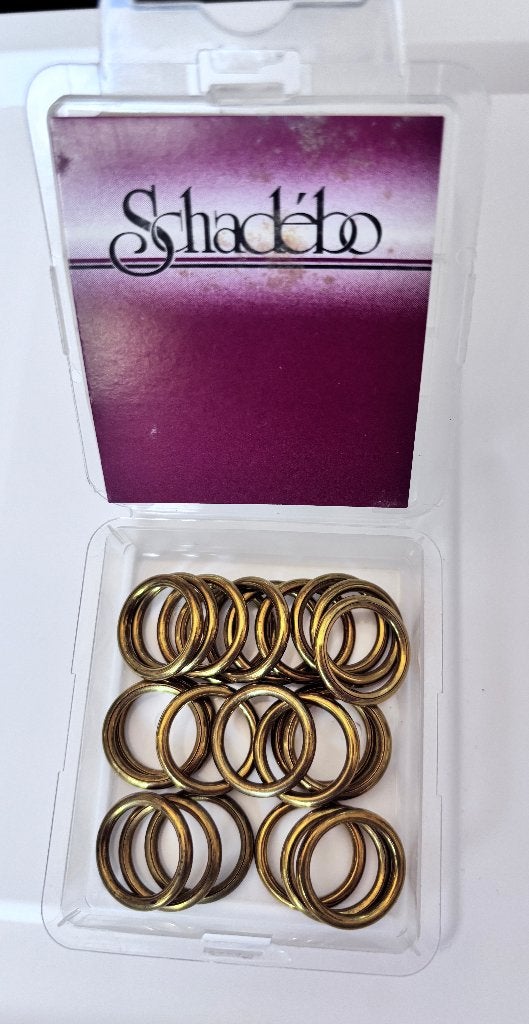 Gordijnring messing hol - 15mm x 23 stuks NIEUW, Ophalen of Verzenden, Nieuw, Overige typen, Metaal